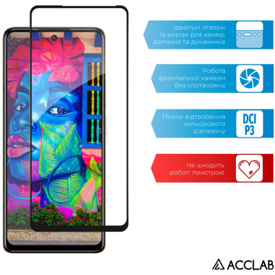 Стекло защитное ACCLAB Full Glue Infinix Hot 40 Pro Black (1283126589225) Винница - изображение 5