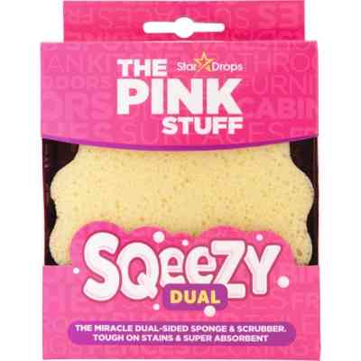 Губка для прибирання The Pink Stuff Sqeezy Dual Sided Двостороння 1 шт. (5060033823453) Вінниця