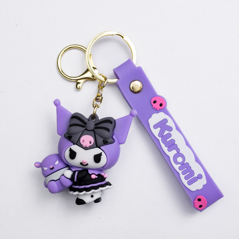 Брелок Kuromi для ключів та сумки, фіолетовий Київ - фото 1