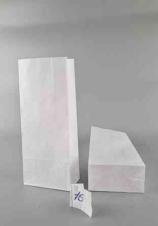 Пакет паперовий 26*11*6см 70 г\м2 з дном білий уп. 25 шт Харків