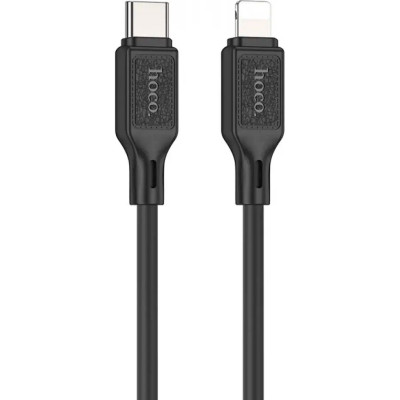 Дата кабель USB-C to Lightning 1.0m Cool silicone PD 20W X90 black HOCO (6931474788382) Винница - изображение 1