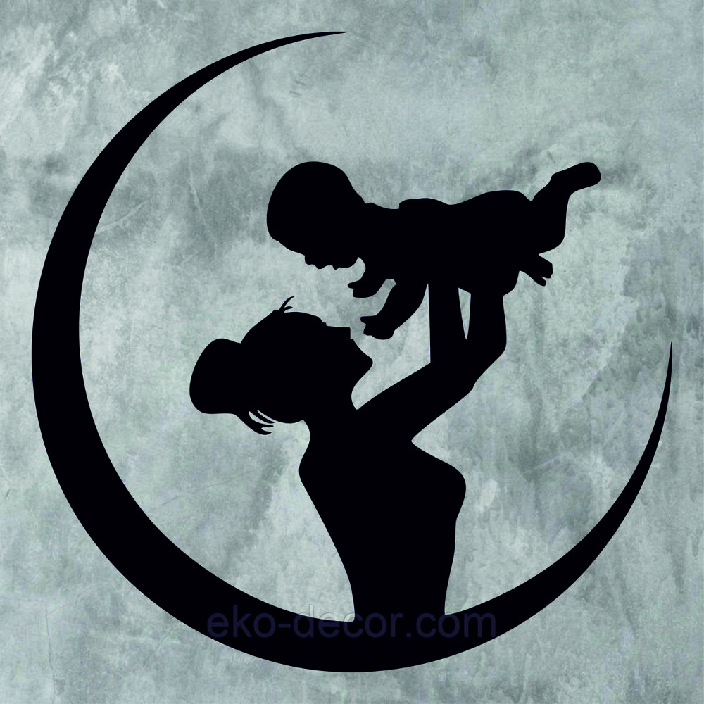 Декоративное настенное Панно «Мать и дитя», Декор на стену 70*70 см, Черный Киев - изображение 7
