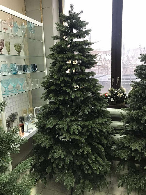 Штучна пухнаста ялинка Преміум (висота 2.20 м) лита (Зелена) Вінниця - фото 10