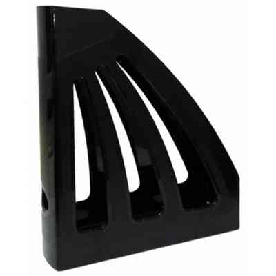 Лоток для бумаг КіП пластиковый, вертикальный, черный (TRAYV-KIP-LV-03-B) Винница