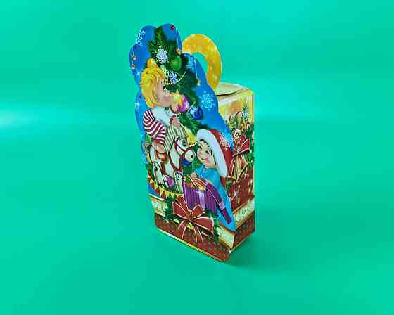 Новорічні коробки для цукерок No229 (700 г) nerw Новорічні подарунки (25 шт.) Харків