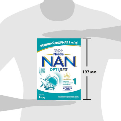 Детская смесь Nestle NAN 1 Optipro с 5 олигосахаридами и L. Reuteri для детей с рождения 1 кг (1000003) Винница - изображение 4