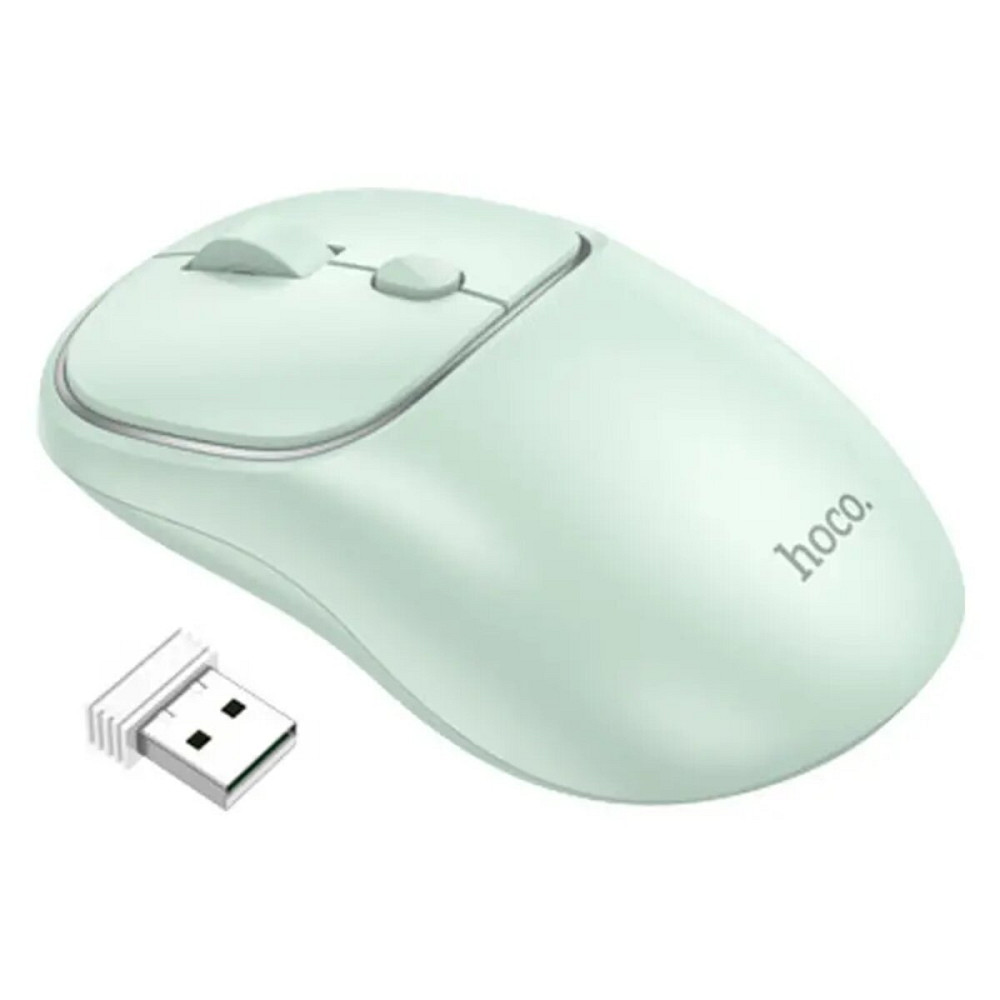Миша Hoco GM25 Royal dual-mode business wireless mouse Light Green (6942007608558 ) Киев - изображение 2