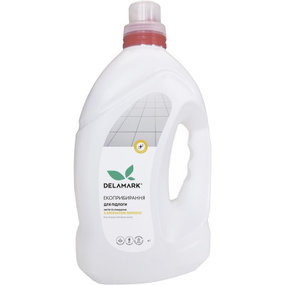 Средство для мытья пола DeLaMark с ароматом лимона 4 л (4820152332103) Винница - изображение 1