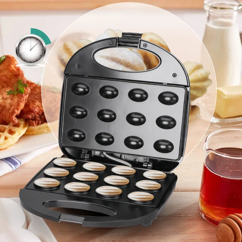 Электрическая орешница 750Вт с антипригарным покрытием,6 орешков,Raf 246 SBR Киев - изображение 2