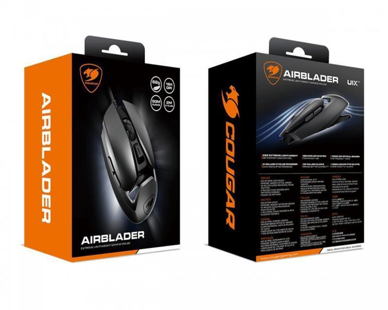 Миша Cougar Airblader Black USB Чорний Харьков - изображение 8