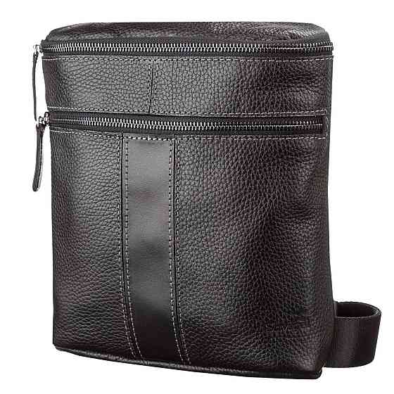 Сумка мужская кожаная Черная (SHVIGEL) Киев