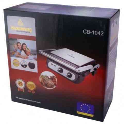 Гриль барбекю контактний, Кухонний гриль для м'яса, Потужна побутова бутербродниця Мультипекар LR-83 Івано-Франківськ