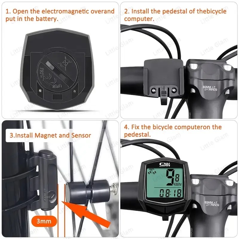 Велокомпьютер SunDING SD-568AE с 23 функциями Киев - изображение 2