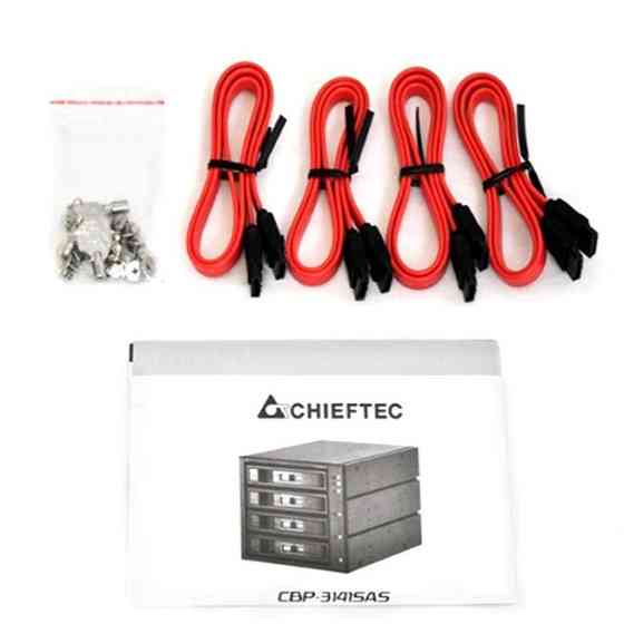 Бекплейн Chieftec CBP-3141SAS 3x5.25" -> 4x3.5" HDDs Hot-Swap Aluminium Винница