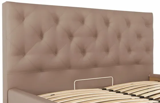 Кровать Bristol Comfort 140 х 190 см Fly 2213 С подъемным механизмом и нишей для белья Светло-коричневый Киев