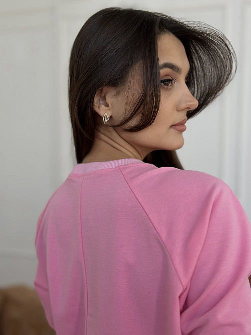 Свитшот женский однотонный Розовый 50/52 Харьков - изображение 9