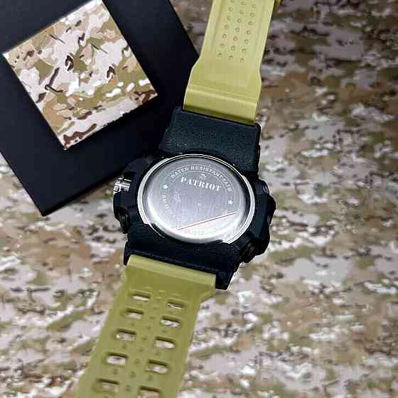 Patriot 012BKKHUASI Тризуб срібло Чорні з хакі. + Коробка SBR Київ