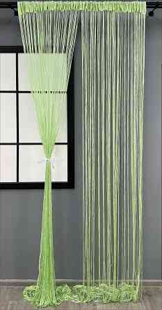 Шторы-нити с люрексом Салатовый 300х300см 1 шт (61-107) Киев
