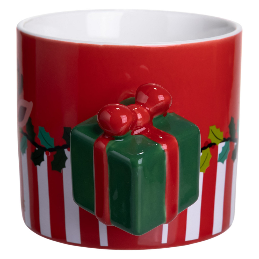 Yiwu Чашка порцелянова новорічна Merry Christmas 400 (мл) Червона Yiwu FM-CS-49R Коломия - фото 2