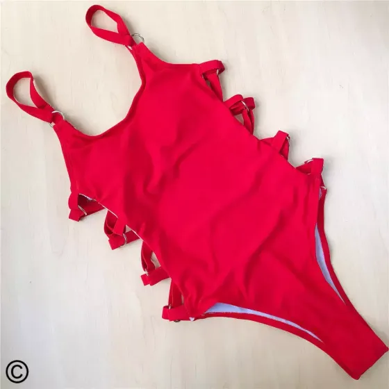 Суцільний купальник жіночий 42 червоний Київ