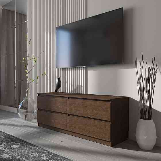 Тумба под телевизор VAYS R-6, 4 ящика без ручек, ЛДСП, 140×40×53 см Львов