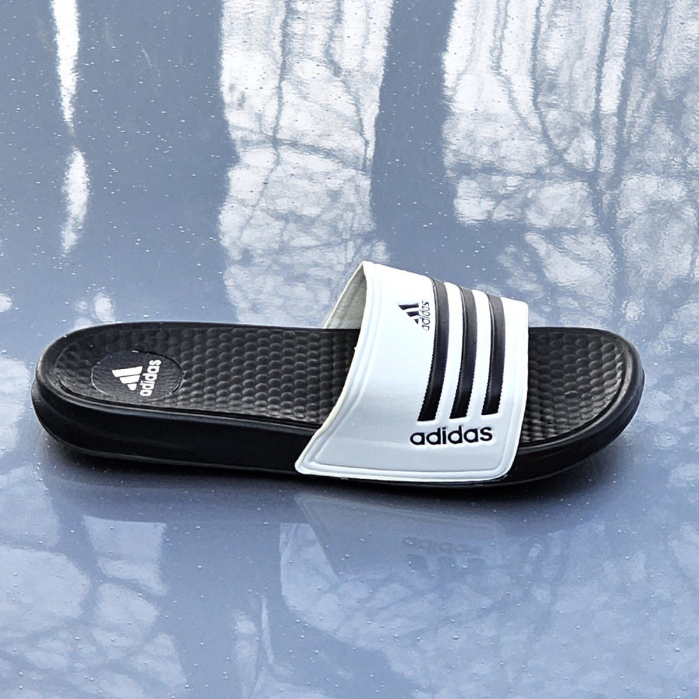 Чоловічі Білі Шльопанці Adidas Чорні Сланці Тапочки Адідас (розміри: 41,44) Дніпро - фото 5