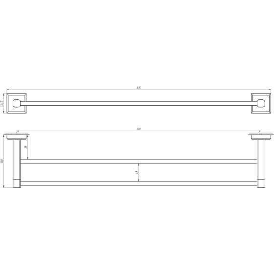 Тримач рушників TOPAZ TKB 9911/60 Луцк