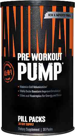 Предтренировочный комплекс Universal Nutrition Animal Pump 30 paks Луцк