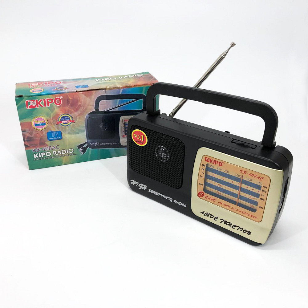 Радиоприемник фм ретро на батарейках KIPO, Портативное радио, Радиоприемник ретро AM FM NJ-35 Львов - изображение 8