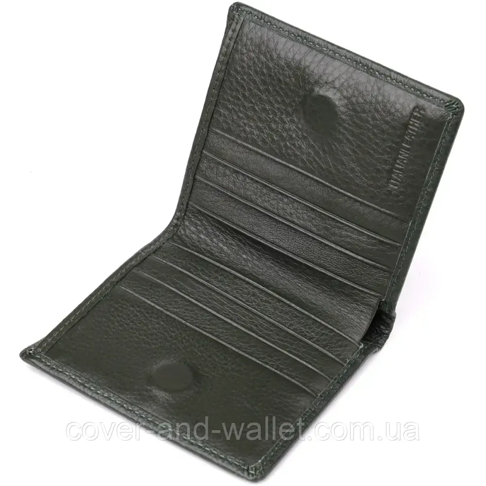 Маленький жіночий гаманець на магнітах зеленого кольору ST 2900 Київ - фото 4