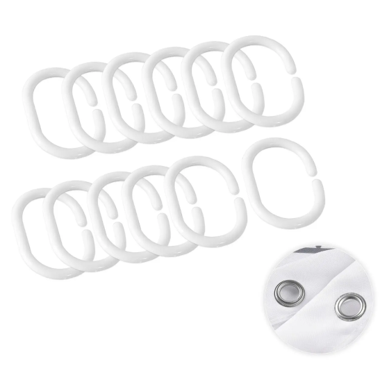 Шторка для ванны из полиэстера водонепроницаемая Bathlux 180x180 см с кольцами, занавеска для ванной комнаты Каменец-Подольский