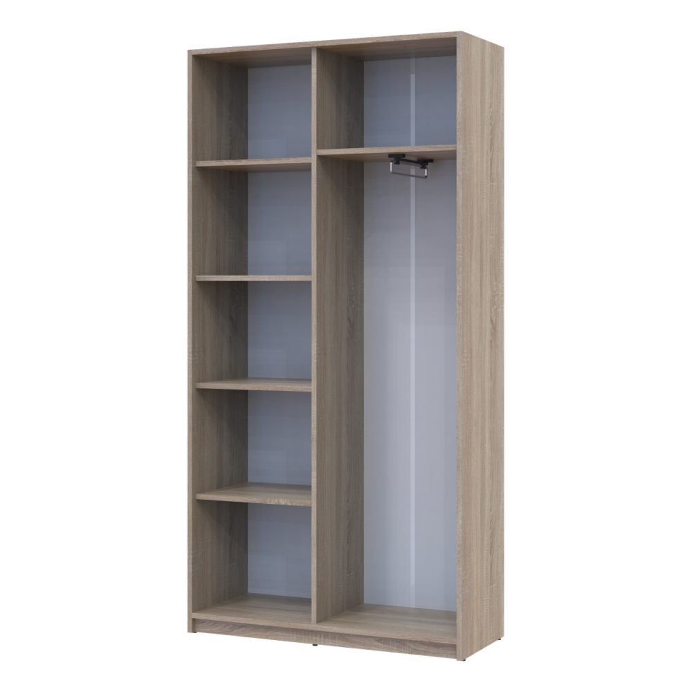 Розстібна шафа Doros Студент Дуб Сонома/Білий 90х38х180 DRS-011624 (40908067) Львів - фото 6