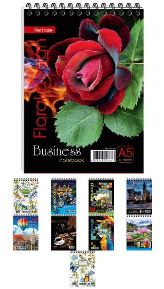 Блокнот A5/60 арк. "Графіка" # верхня спіраль, ВА5460, шт Київ - фото 1