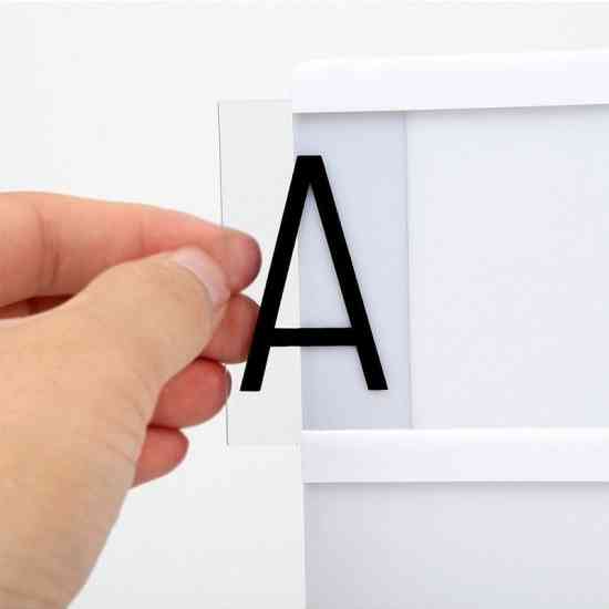 Интерьерный лайтбокс с буквами (А4 96 букв) Винница