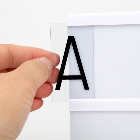 Інтерєрний лайтбокс з літерами (А4 96 літер) Вінниця - фото 4