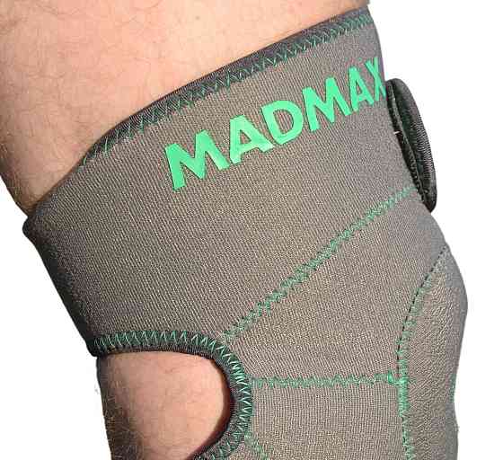Наколінник MadMax MFA-295 Zahoprene Universal Knee Support Dark Grey/Green (1шт.) Луцк