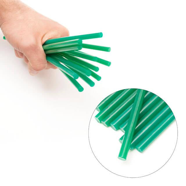 Комплект клейових стрижнів зелених, 7,4×200 мм, 12 шт. INTERTOOL RT-1059 Київ - фото 4