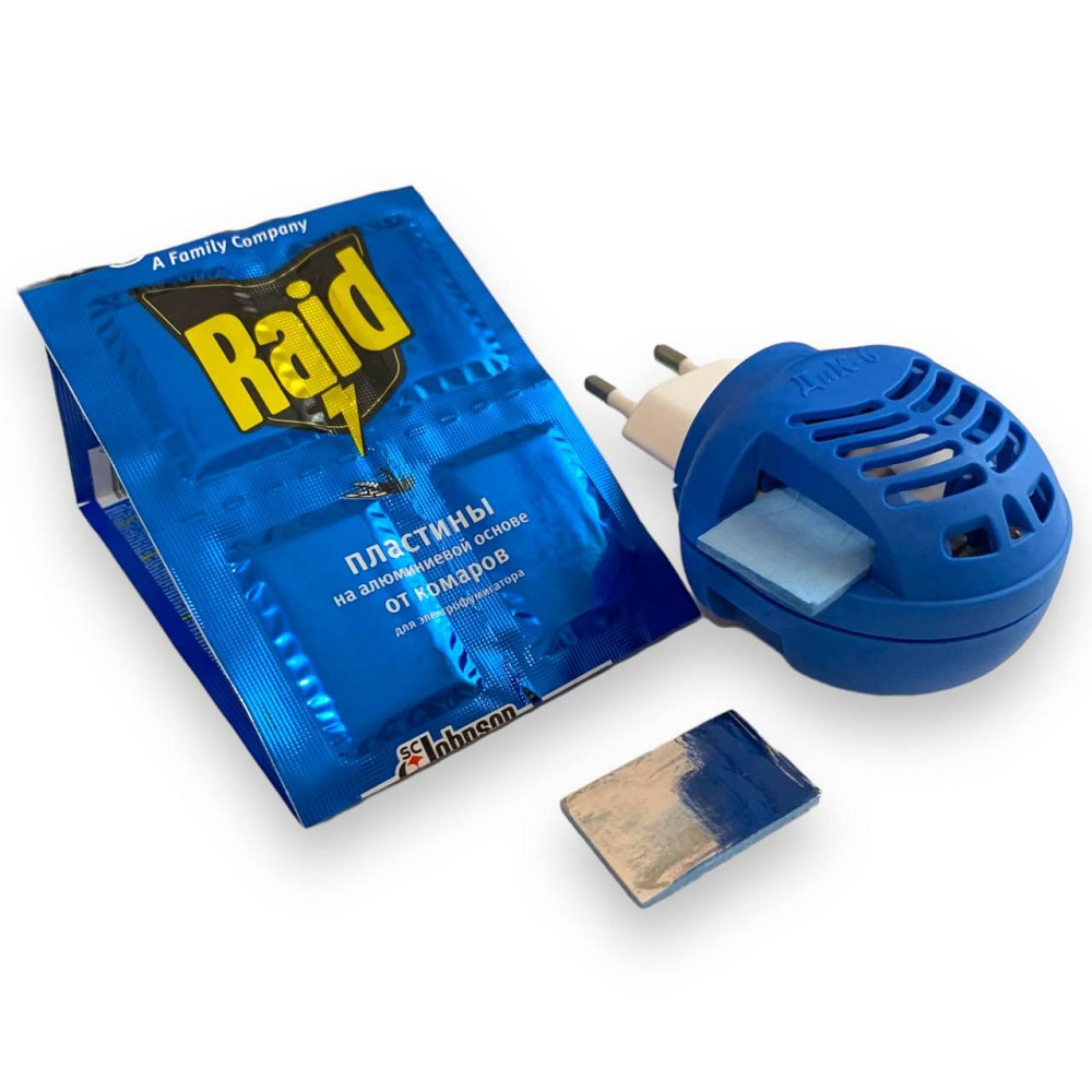 Пластина Raid на алюмінієвій основі від комарів (тривала дія до 10 годин,) 10 шт/уп Харків - фото 5