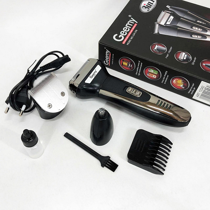 Электробритвы для мужчин SHAVER GEMEI GM-598, Триммер беспроводной, Мужская электробритва для бритья HN-65 Киев - изображение 8