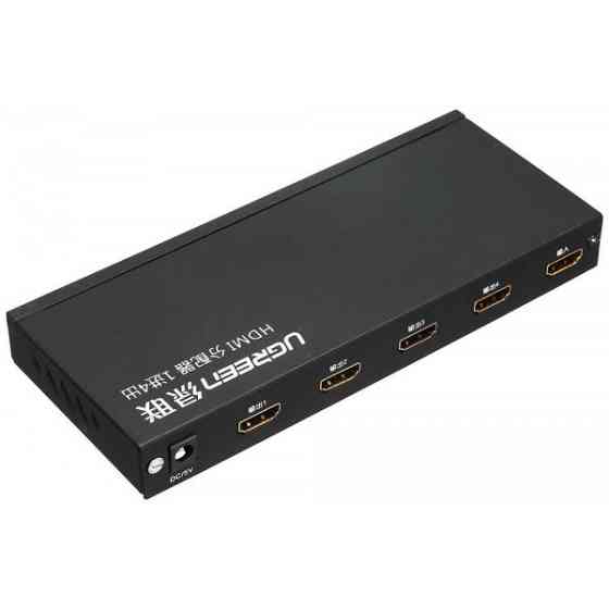 Сплітер HDMI 1.4 UHD 4K/30Hz 3D, HDCP,1080P 1*4 40202 UGREEN Чорний (40202) Київ