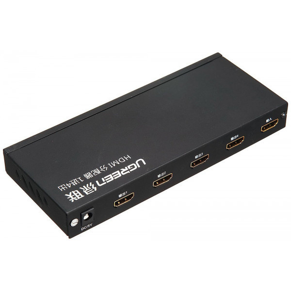 Сплітер HDMI 1.4 UHD 4K/30Hz 3D, HDCP,1080P 1*4 40202 UGREEN Чорний (40202) Київ - фото 2