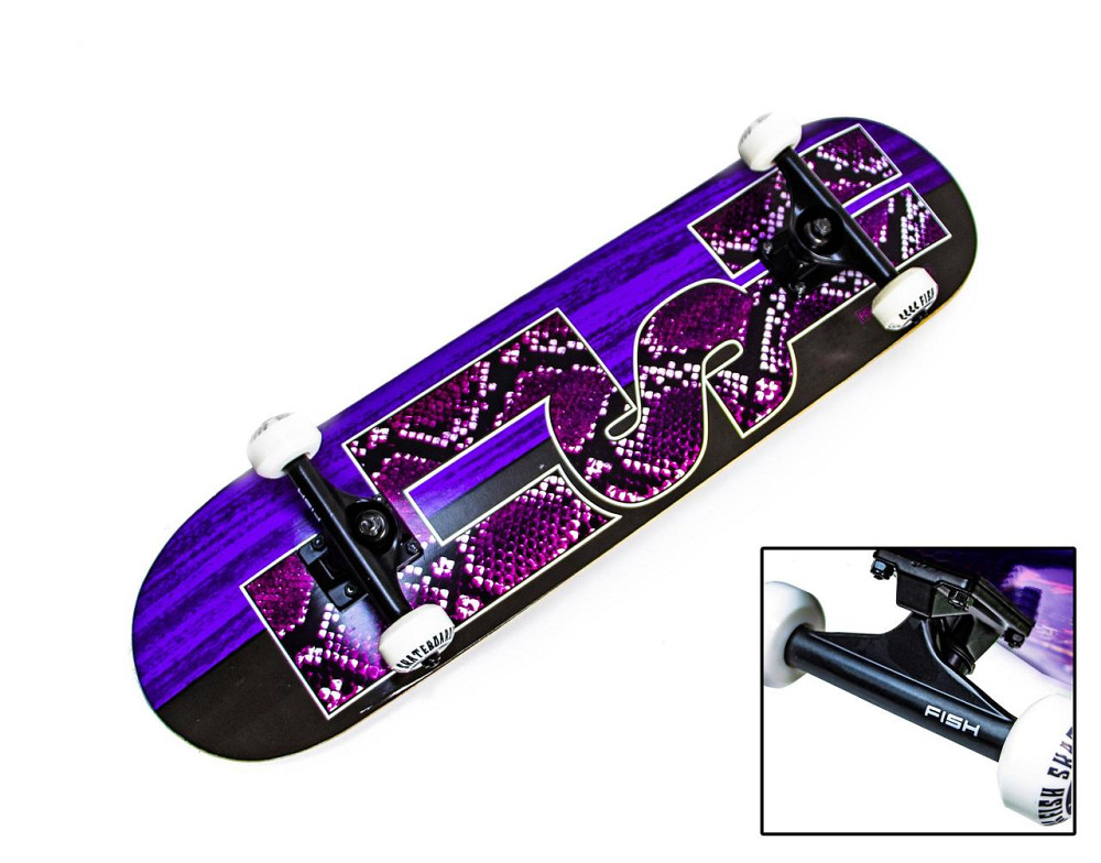 Скейт Fish Skateboard Snake Skin Одеса - фото 1