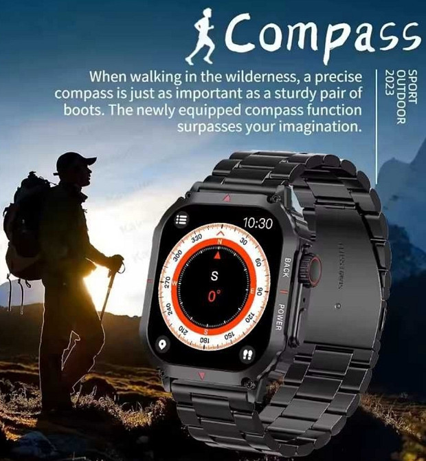 Смартгодинник. VWAR MK66. NFC. GPS. Compass. Barometr. Київ - фото 6