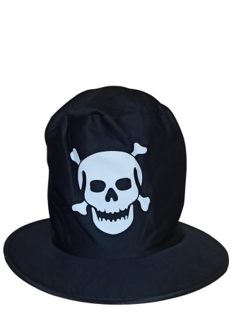 Капелюх Череп на Хелловін one size чорний Київ