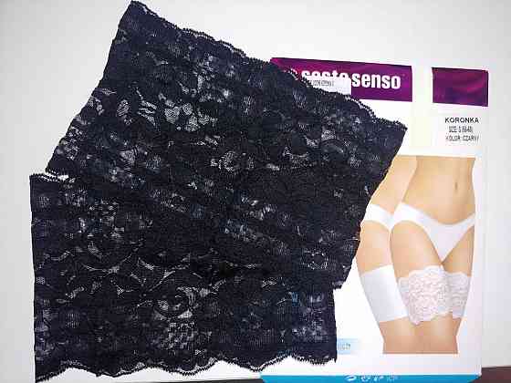 Бандалетки на бедра кружевные Sesto Senso S (55-60) Киев