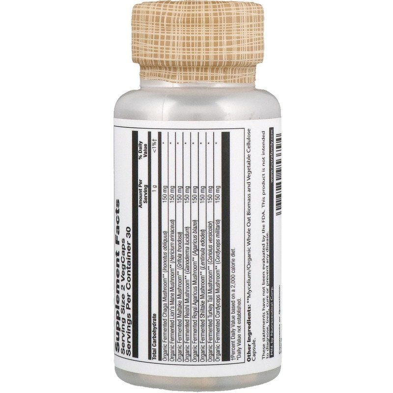 Смесь лечебных грибов (Fermented Mushroom Complete) 600 мг 60 капсул Київ - фото 2