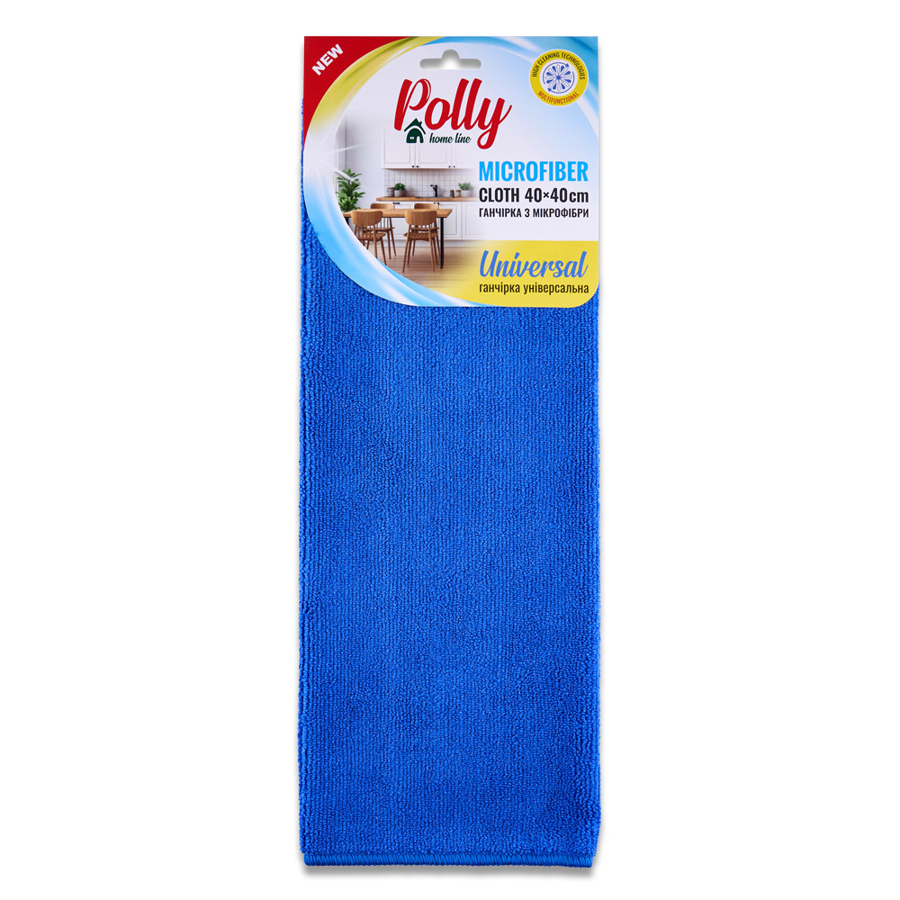 Ганчірка з мікрофібри Polly 40*40см синя Львів - фото 1