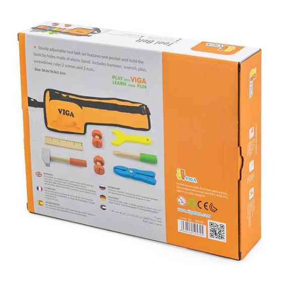 Дерев'яний ігровий набір Viga Toys Пояс з інструментами (50532) Харьков