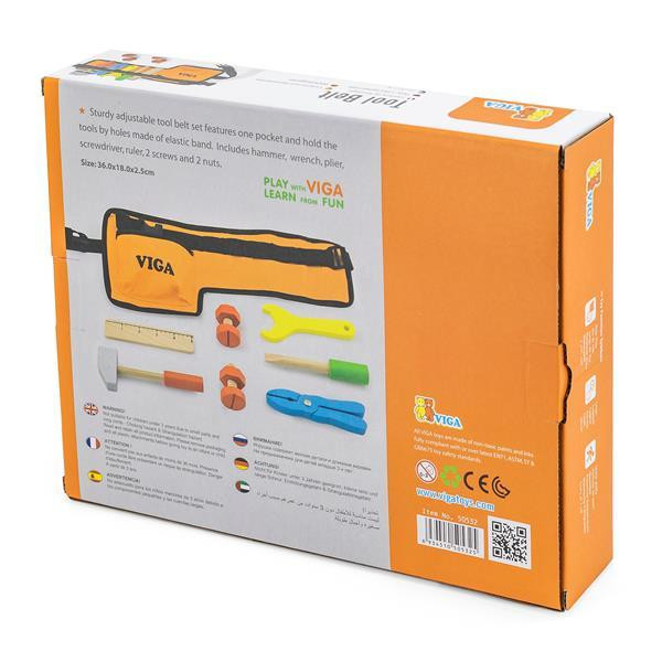 Дерев'яний ігровий набір Viga Toys Пояс з інструментами (50532) Харьков - изображение 2