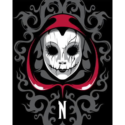 Картина по номерам Santi Wednesday Ominous Mask 40х50 см LED підсвітка (955078) Винница - изображение 1